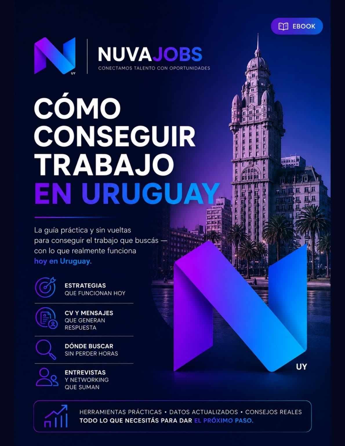 Portada del eBook Cómo conseguir trabajo en Uruguay